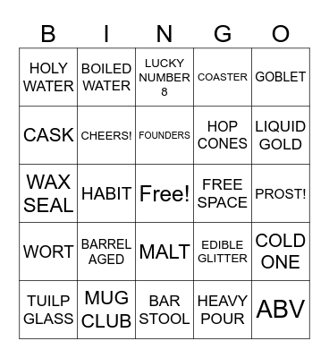SPECIAL EDITION - ST. ARNOLDUS DAY! Bingo Card