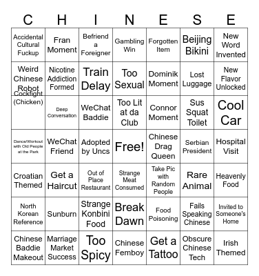 Chingo Bingo Card