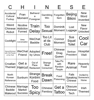 Chingo Bingo Card
