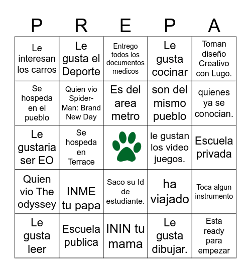 BINGO Card