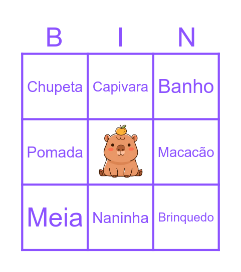 Bingo da Luna Bingo Card