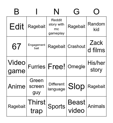 ACEJL Bingo Card