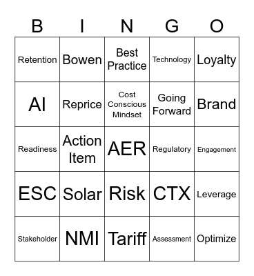 August Meeting 2026AI Bingo Card