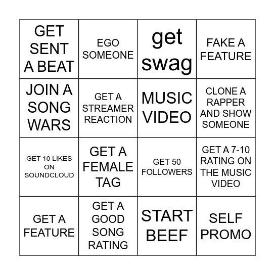 5 HOUR UNDERGROUND SPEEDRUN Bingo Card