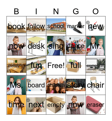 Starter 1A Unit 2 Lessons 1 - 5 Bingo Card