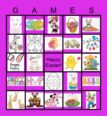 Sassy Easter Bingo Card