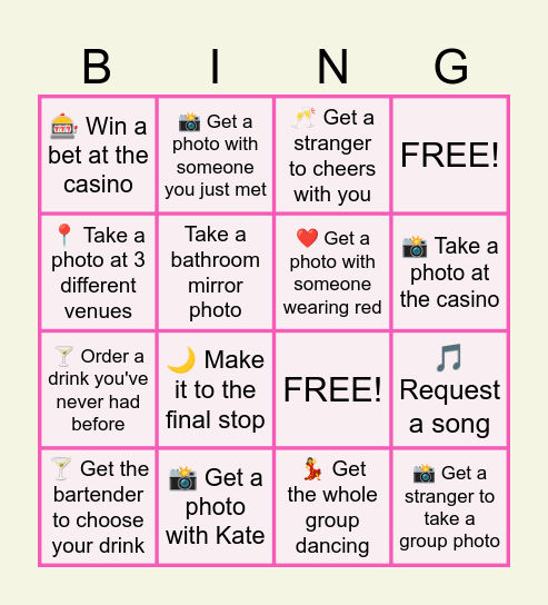 Birthday Bingo! Bingo Card