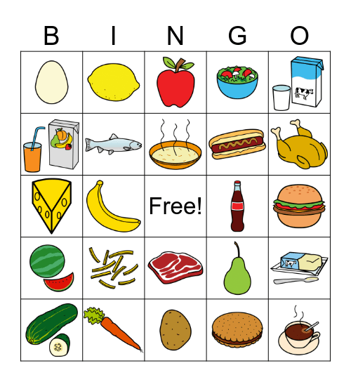 Matur Bingo Card