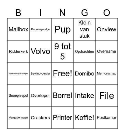 Summer Bingo Card