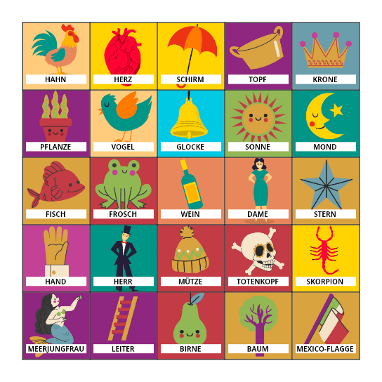 Virtual Loteria Bingo Card