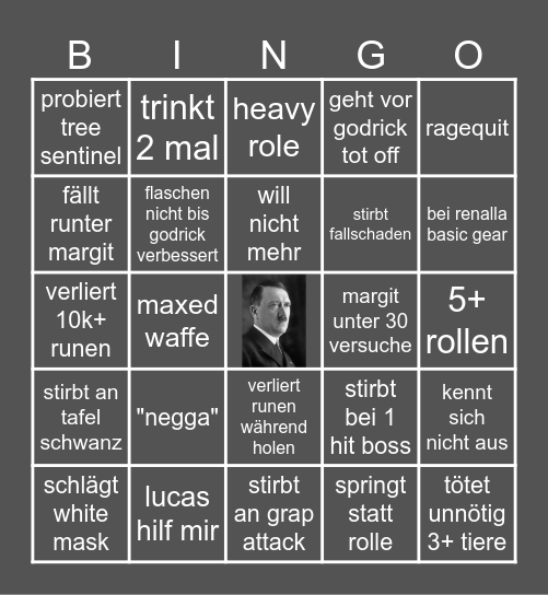 elden fick Bingo Card