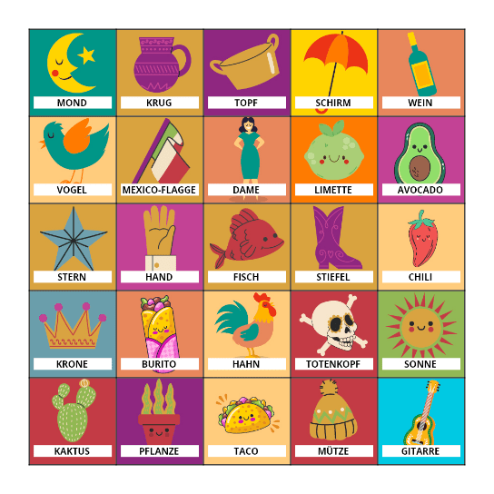 Virtual Loteria Bingo Card