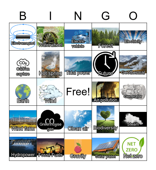 Renewable Energy Bingo Card
