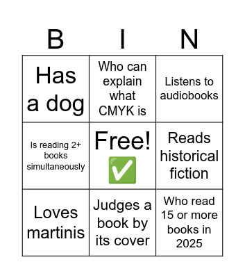 Find Someone Who: Bingo Card