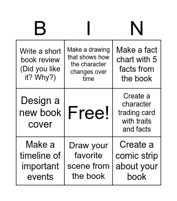 Reading BINGO Card