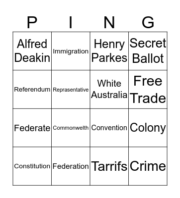 Jamies bingo Card