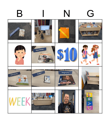 Library Show What You Know Bingo Card