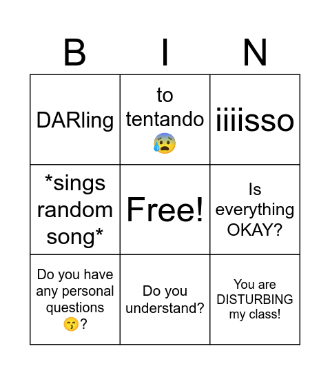 Marcelo Melo Bingo Card