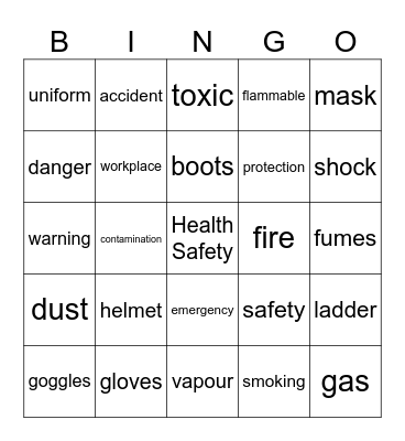 IFBA Activity Bingo Card