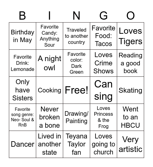How 'Ms. Hill' Are You? Bingo Card