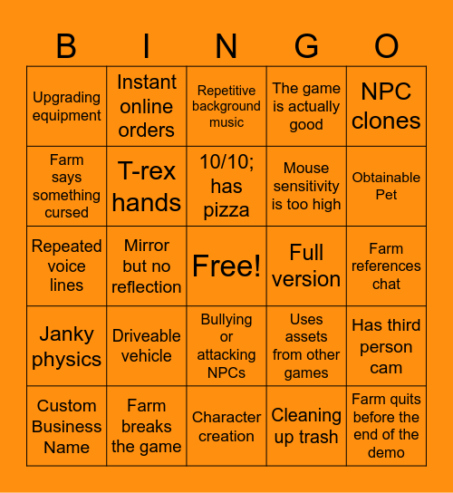 Simulator Bongi!!! Bingo Card