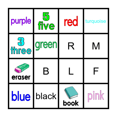 Vocabulary Bingo Card