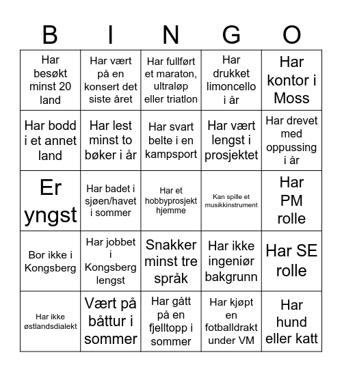 P6359 NavneBINGO Card