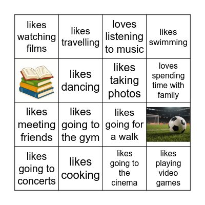 Classmate Bingo: Free Time Bingo Card