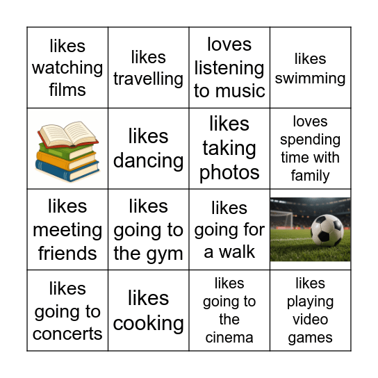 Classmate Bingo: Free Time Bingo Card