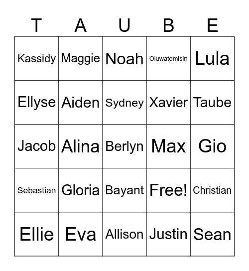 TELETAUBES 26-27 Bingo Card