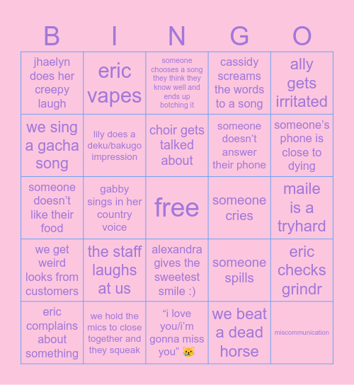 last supper Bingo Card
