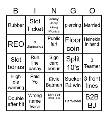 Atlantic City 2026 Bingo Card