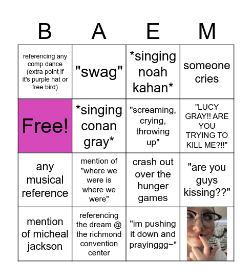Birthday Bingo Card