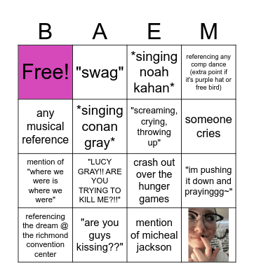 Birthday Bingo Card