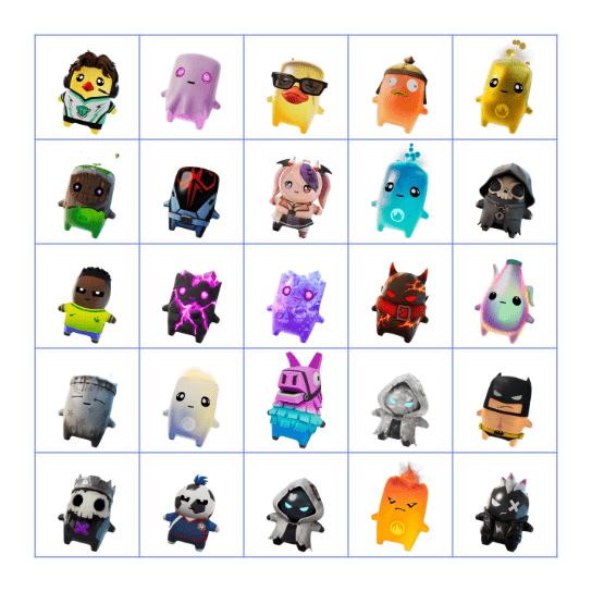 Fortnite sprite locker Bingo Card