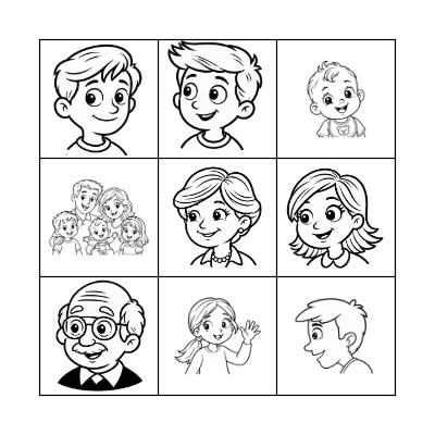 My Family Bingo Card