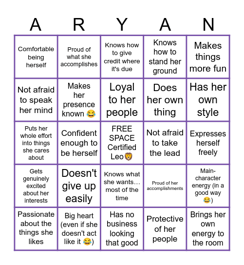 The Leo Blueprint 🦁 Bingo Card