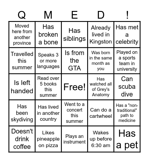 Find a 2030 who... Bingo Card