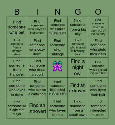 Floor Bingo Card