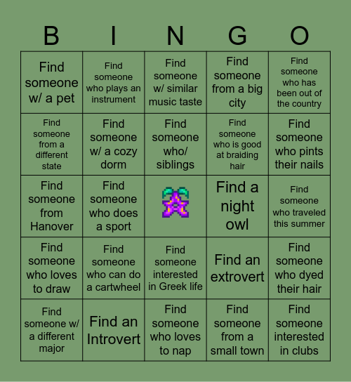 Floor Bingo Card