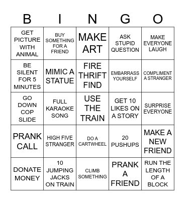 BOSTON BINGO Card