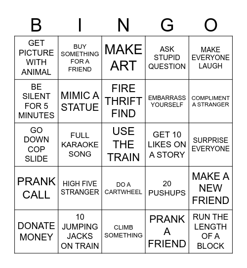 BOSTON BINGO Card