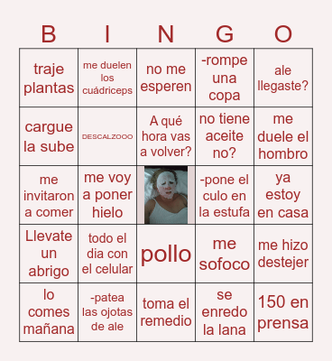 Mamá Fest Bingo Card