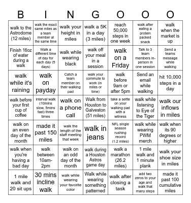 PWM Bingo Card
