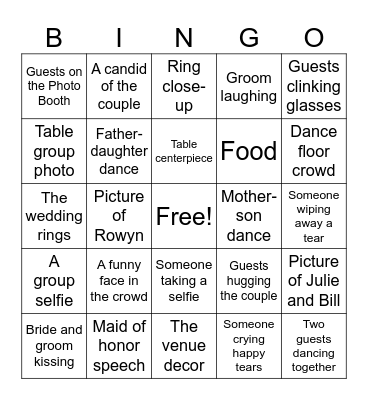 I DO Bingo 10.10.2026 Bingo Card