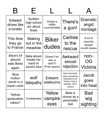 ECLIPSE BINGO Card