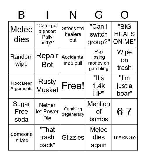 Atrium Bingo Card