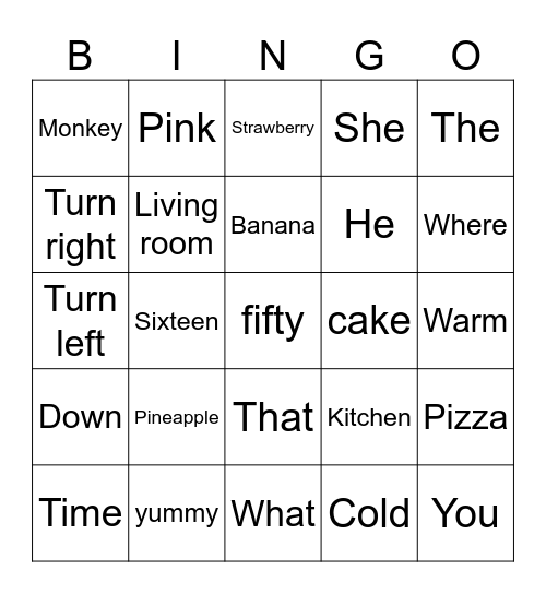 Bingo Card