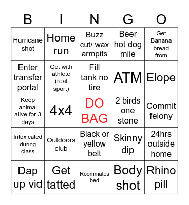 ULTIMATE BINGO Card