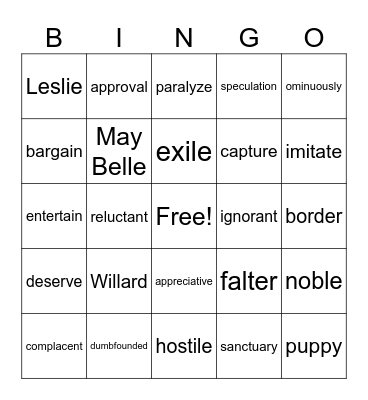 Day 4 Bingo Card